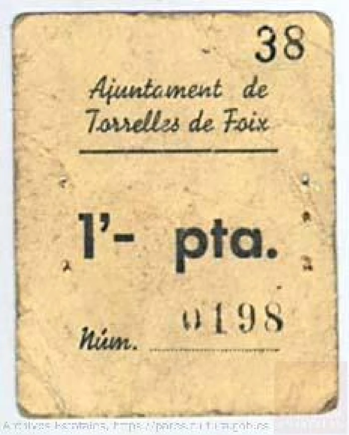 Val d’una pesseta, número 0198.