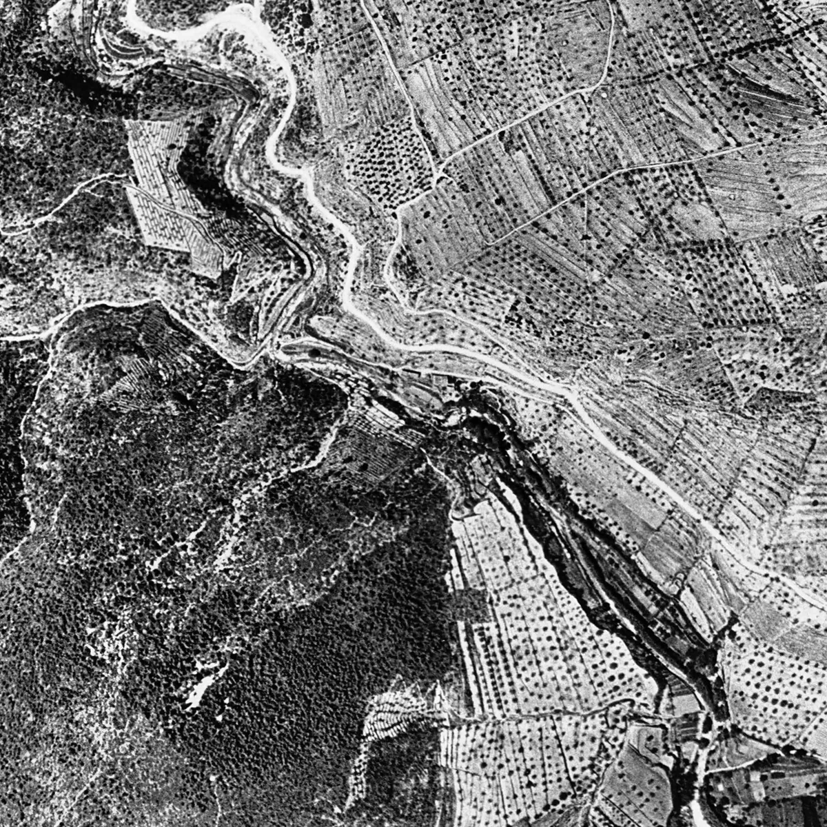 Les dous vist des de l'aire l'any 1957