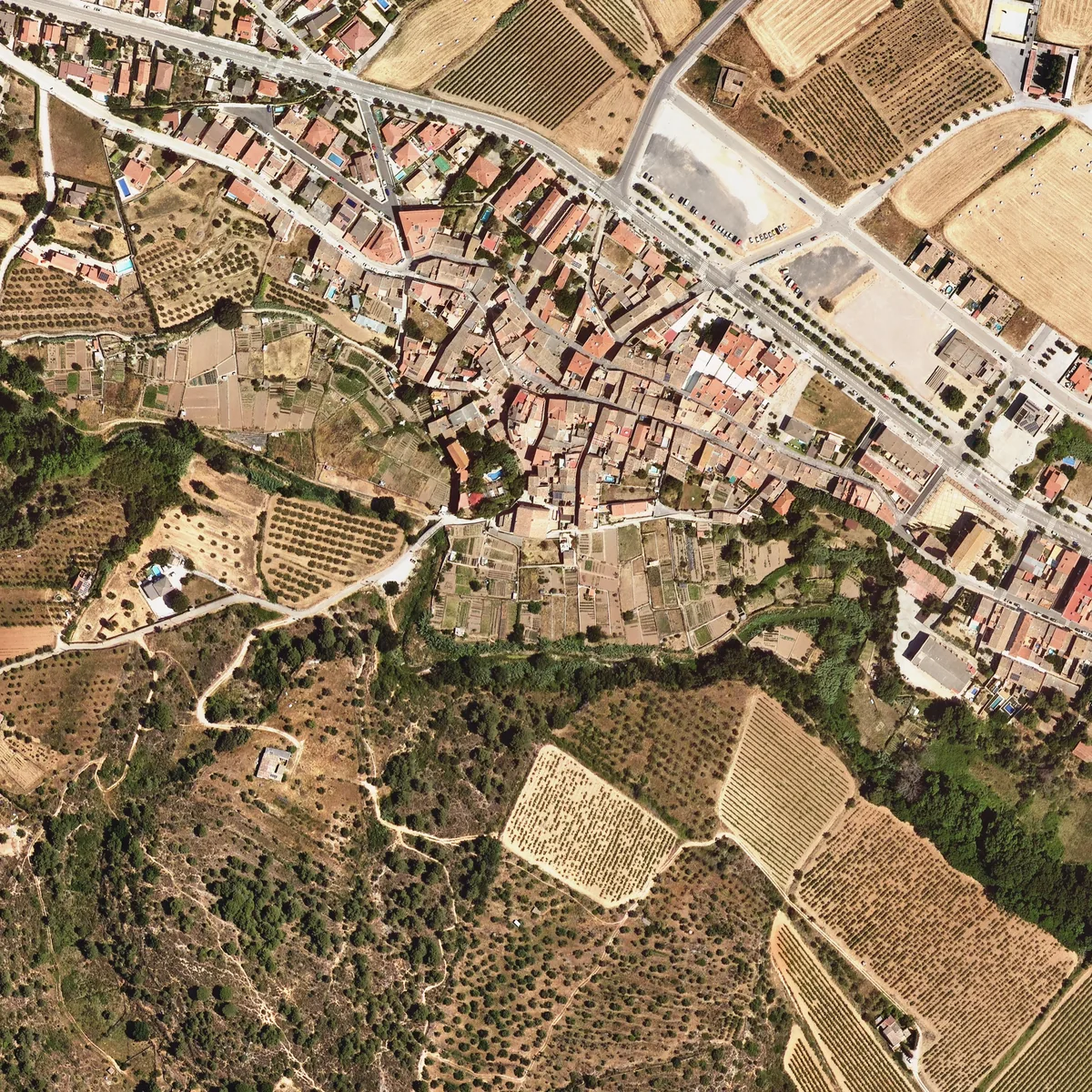 Els molins del sendra vist des de l'aire l'any 2025
