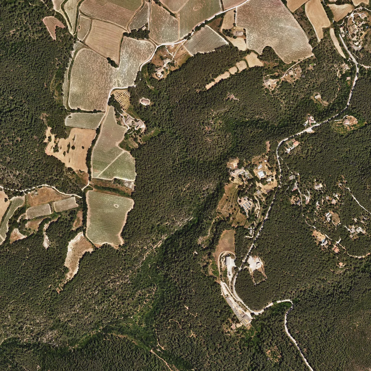 Secabecs vist des de l'aire l'any 2025