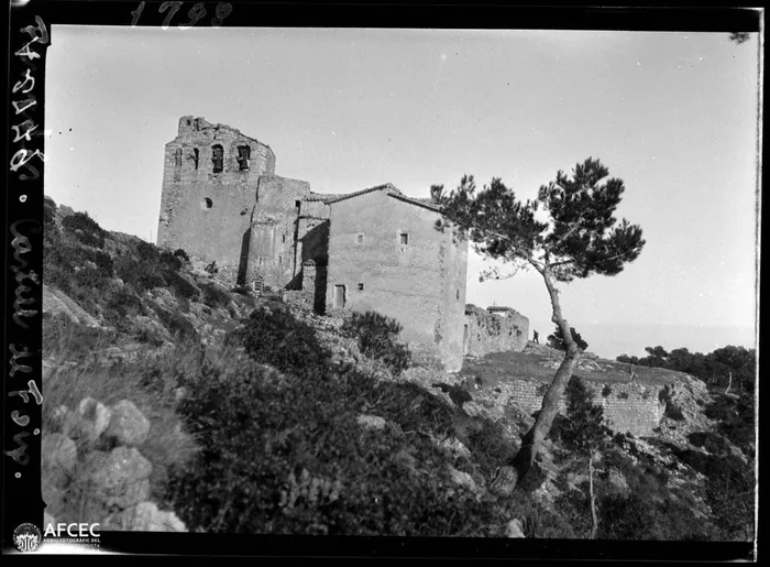 El santuario de Foix en una fotografía histórica de Francesc Blasi